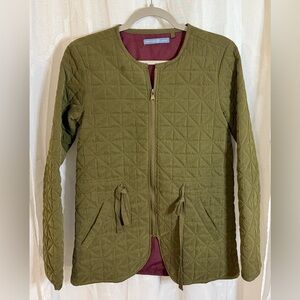 Signature Weekend 💐Olive Quilted Utility Jacket | Size Small (6-8)